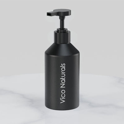 Vico Naturals Black Aluminium Body Wash Bottle