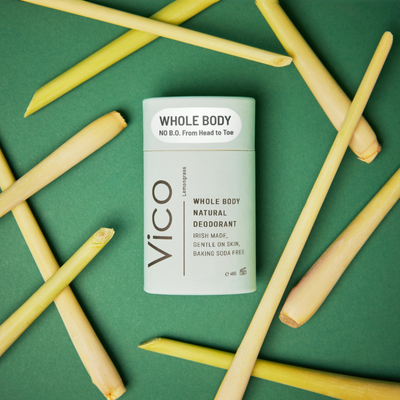 Vico Lemongrass plastic free whole body natural deodorant Ireland