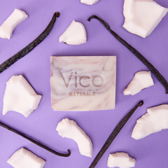 Vico Coconut & Vanilla plastic free natural body bar soap Ireland