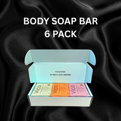 Natural Body Bar Soap Gift Set of 6
