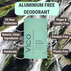 Powerscourt Falls Natural deodorant plastic free Ireland