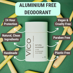 Vico Lemongrass plastic free natural deodorant Ireland