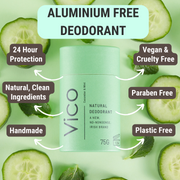 Cucumber & Mint Natural deodorant plastic free Ireland