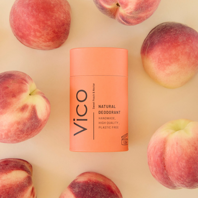 Sweet Peach & Nectar Natural deodorant plastic free Ireland hand long lasting
