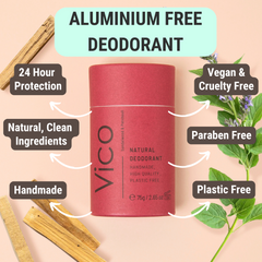 Sandalwood and Patchouli Natural deodorant plastic free Ireland