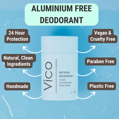 Vico plastic free Natural Deodorant Unscented Ireland