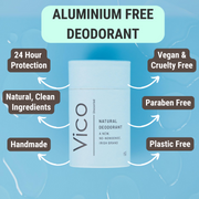 Vico plastic free Natural Deodorant Unscented Ireland