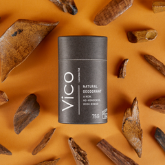 Vico Men's Luxurious Oud plastic free natural deodorant Ireland